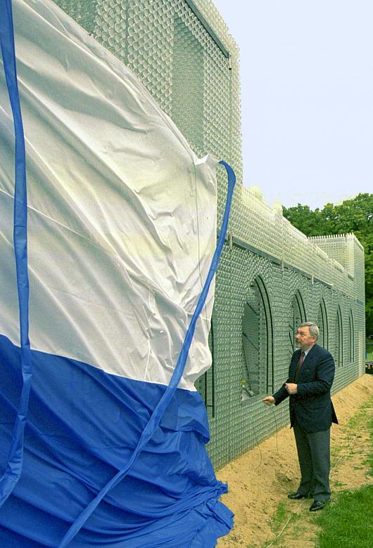 Odsłonięcie szklanej makiety Sukiennic przez Prezydenta Miasta Krakowa Jacka Majchrowskiego.