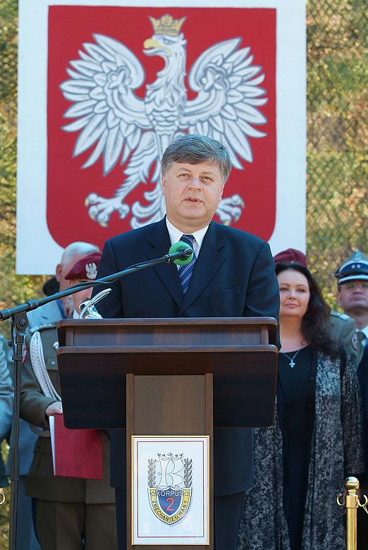 Minister Obrony Narodowej Jerzy Szmajdziński.