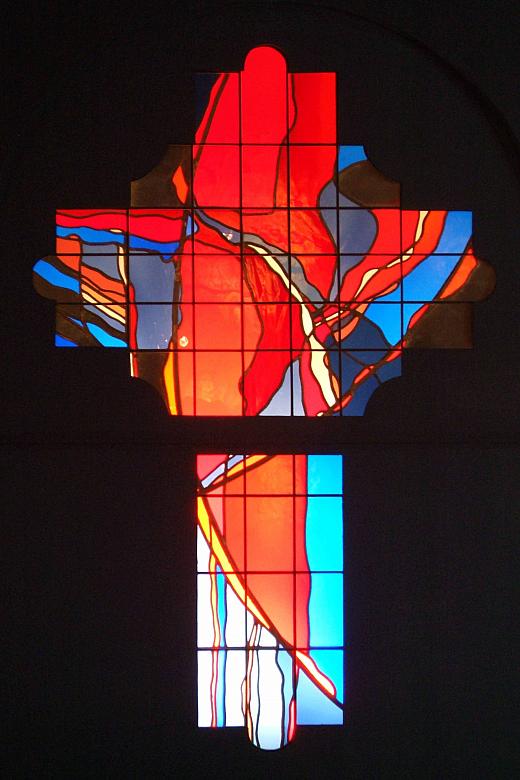 Makiety witrażu do Sanktuarium Rafała Kalinowskiego w Irkucku według projektu Piotra Ostrowskiego. 