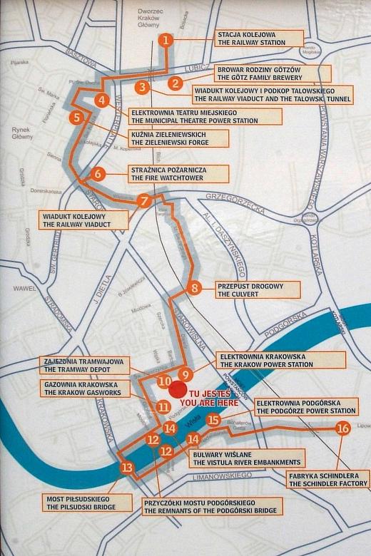 Szczegółowy plan dla zwiedzających.