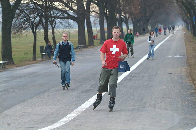Po czym nastąpiło oficjalne wypróbowanie odnowionej trasy.