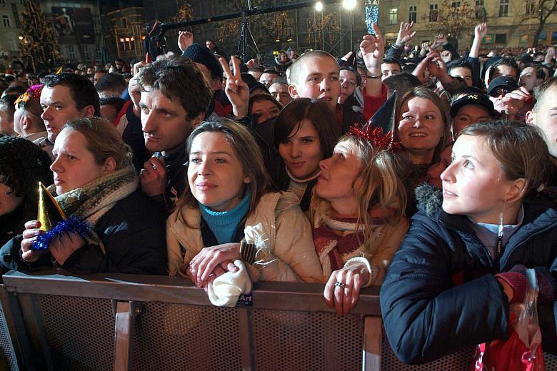 Wśród publiczności dominowała młodzież.
