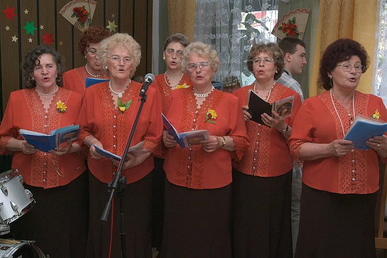 Zaśpiewał zespół wokalny "Seniorinki".
