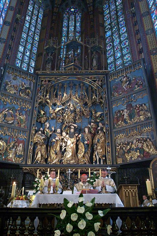 We wprowadzeniu do mszy świętej, odprawionej w Święto Wniebowzięcia Najświętszej Marii Panny...