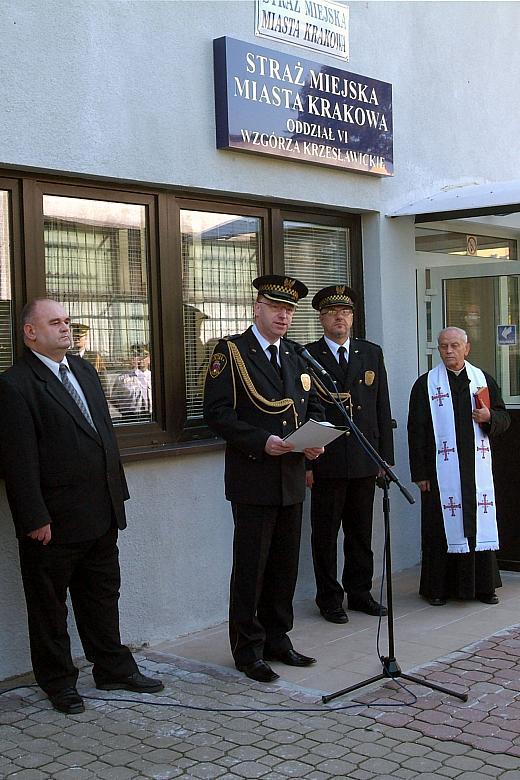 Wystąpienia Janusza Wiaterka, Komendanta krakowskiej Straży Miejskiej...