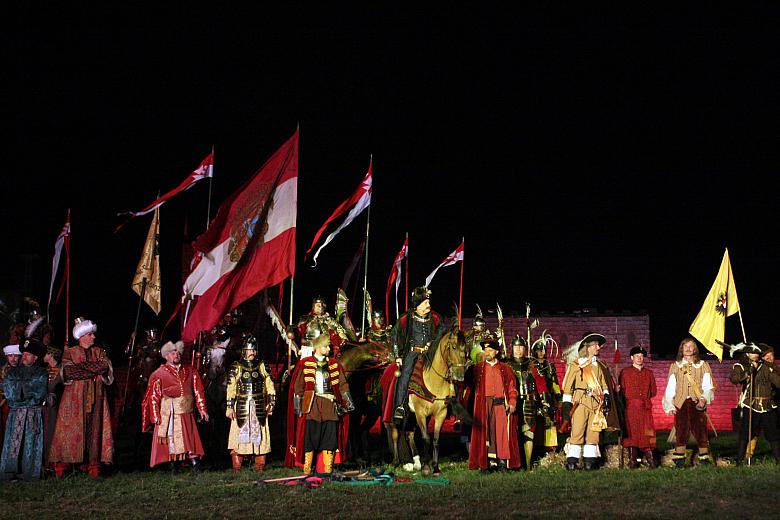 Król obserwował przebieg bitwy.