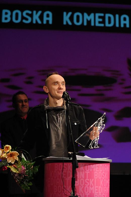 Jan Klata, reżyser spektaklu "Sprawa Dantona", odebrał nagrodę za reżyserię. 