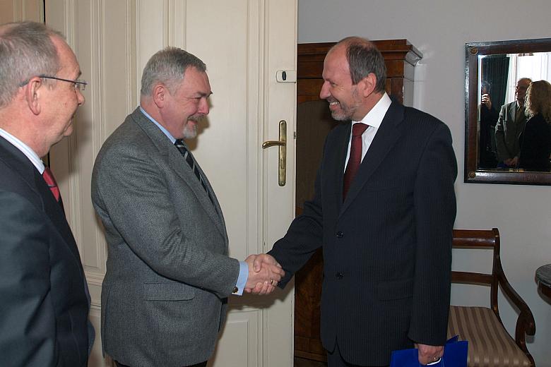 Prezydent Krakowa profesor Jacek Majchrowski przyjął w swoim gabinecie delegację z Koszyc.
