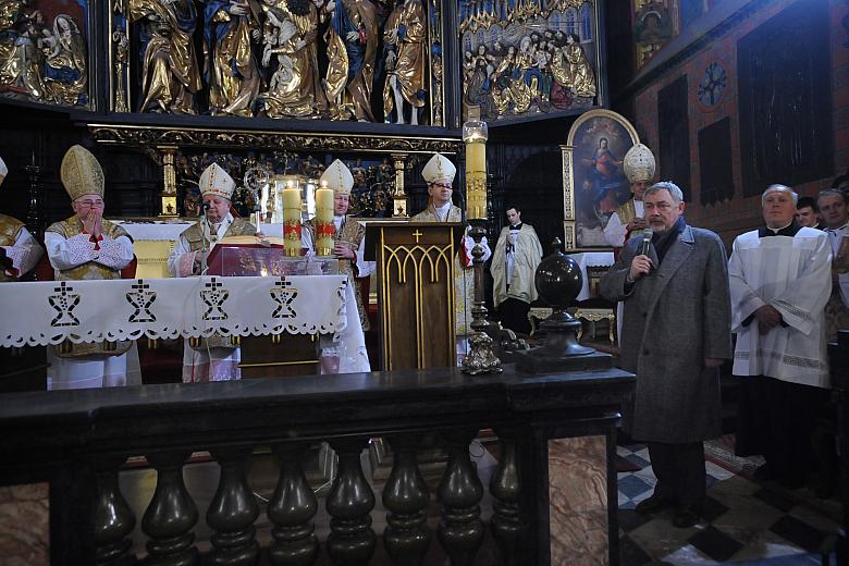Prezydent Jacek Majchrowski podziękował wszystkim, którzy uczestniczyli w nabożeństwie odprawionym w intencji Stołecznego Królew