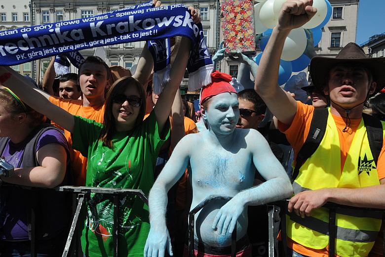 Studenci krakowskich uczelni wykazali się wielką pomysłowością.