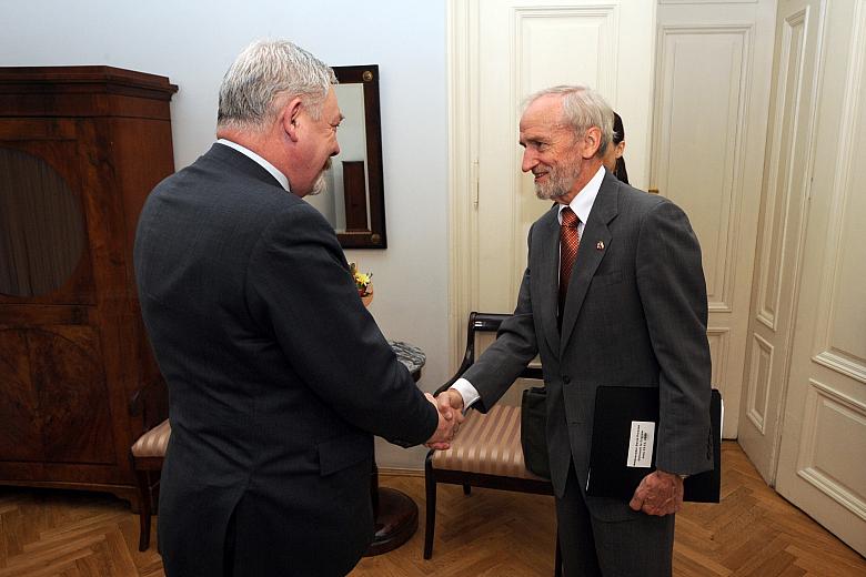 David Preston, Ambasador Kanady w Warszawie złożył pożegnalną wizytę Prezydentowi Krakowa.