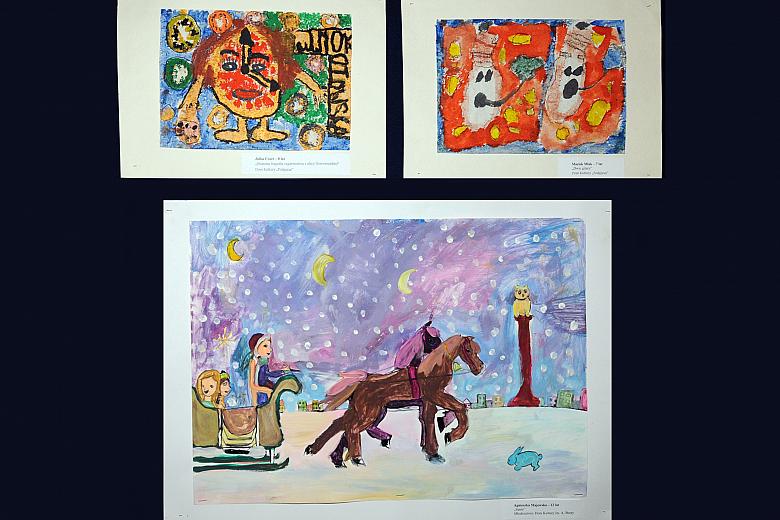 Prace autorstwa uczestników zajęć plastycznych w krakowskich placówkach wychowania pozaszkolnego...