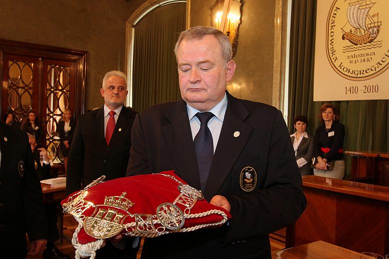 Łańcuch ufundowany dla Przewodniczącego Rady Miasta Krakowa przez Krakowską Kongregację Kupiecką, która w roku jubileuszu swojeg