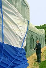 Odsłonięcie szklanej makiety Sukiennic przez Prezydenta Miasta Krakowa Jacka Majchrowskiego.