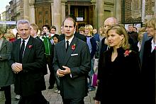 Książę Edward i Księżna Sophie na krakowskim Rynku