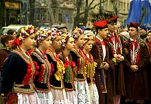 Członkowie zespołu "Krakowiacy".