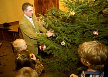 Współorganizator imprezy Mikołajowej Marek Bogdanowicz, Prezes Zarządu Akcja - "Zobaczyć Człowieka"...