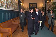 Goście w prezydenckim korytarzu... 