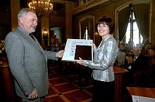 Prezydent z Martą Nowak, Dyrektor Magistratu.