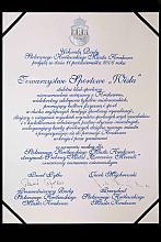 Dyplom Towarzystwa Sportowego "Wisła".