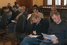 ...oraz przedstawiciele krakowskich mediów. Prezydent przedstawił swojego nowego Pełnomocnika ds. Kultury Janusza Sepioła. Powia