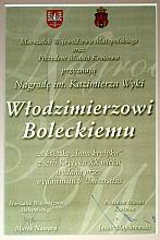 Włodzimierz Bolecki otrzymał nagrodę im. Kaziemierza Wyki...