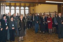 Radni Miasta Krakowa na spotkaniu wielkanocnym w magistracie.