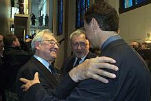 Andrzej Wajda gratulował twórcom Pawilonu, który z pewnością stanie się jednym z krakowskich symboli XXI wieku.