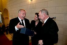 Z Wiednia przybył pan Michael Häupl, Burmistrz i Gubernator Kraju Związkowego.