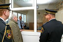 ...a Naczelnik zaprezentował wnętrza nowej siedziby.