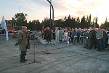 Podczas uroczystości zabrał głos Prezydent Miasta Krakowa Jacek Majchrowski...