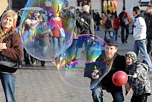 ...oraz zachwyt, zwłaszcza tych najmłoszych przechodniów.