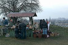 We wtorek, po Wielkanocy wokół Kopca Krakusa pojawiły się dziwne postacie.