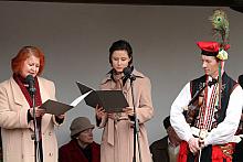 Fragmenty "Wesela" i "Wyzwolenia" brzmiały pięknie i wzruszająco w profesjonalnej interpretacji aktorów Teat