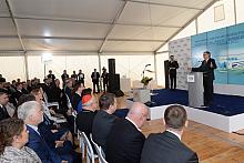 Uroczystość wmurowania kamienia węgielnego pod budowę Nowej Siedziby Szpitala Uniwersyteckiego w Krakowie-Prokocimiu