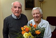 90. rocznica urodzin Pani Aliny Błachut, mieszkanki Krakowa, uczestniczki Powstania Warszawskiego – przekazanie listu gratulacyjnego i bukietu kwiatów od Prezydenta Miasta Krakowa