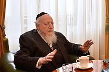 Naczelny Rabin Galicji Edgar Gluck z wizytą u Prezydenta Miasta Krakowa