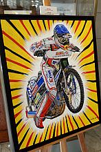 Otwarcie wystawy prac francuskiej malarki Francoise Lemaitre-Leroux z okazji Kongresu Europejskiej Federacji Motocyklowej FIM