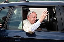 Ceremonia powitania papieża Franciszka na lotnisku