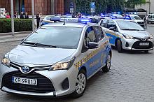 Przekazanie ekologicznych radiowozów z napędem hybrydowym dla Straży Miejskiej Miasta Krakowa