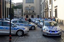 Przekazanie Komendzie Miejskiej Policji 20 radiowozów współfinansowanych przez Gminę Miejską Kraków