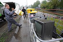 Ekologiczny happening na budowie pierwszej w Krakowie LAMUSOWNI - Centrum Recyklingu, które powstaje przy ulicy Nowohuckiej.