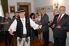 Wręczenie odznak Honoris Gratia osobom zasłużonym dla Międzynarodowych Targów Sztuki Ludowej w Krakowie