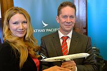 Konferencja prasowa w związku z otwarciem Globalnego Centrum Kontaktu Cathay Pacific w Krakowie